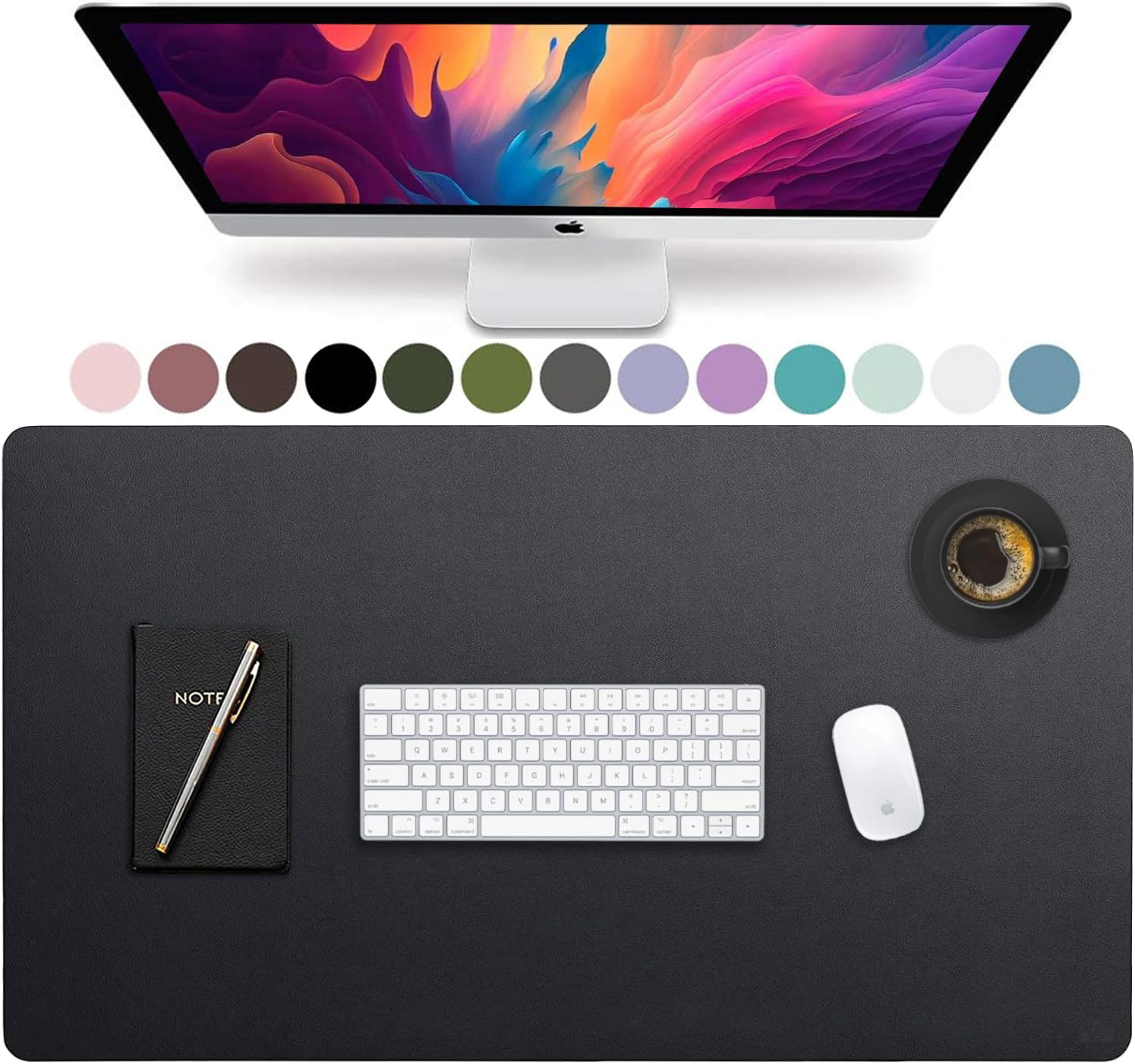 Desk Mat Leather - Duża skórzana podkładka na biurko, mata