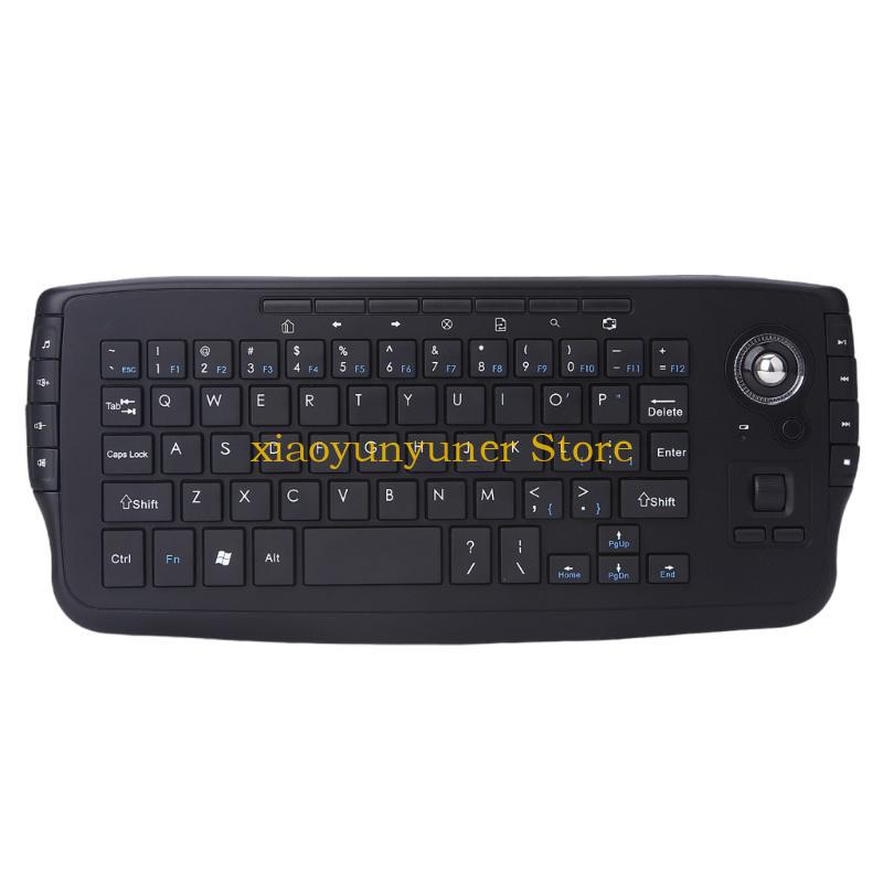 English Home Office - Klawiatura bezprzewodowa ze zintegrowaną 2,4G Trackball