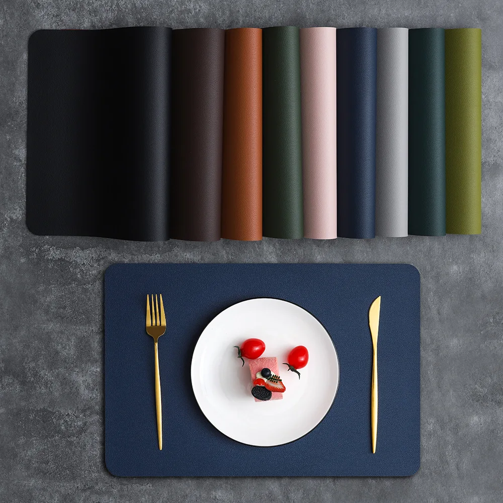 Desk Mat Leather - Podkładka na stół z PVC, dwustronna,