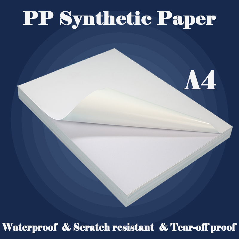 Label Maker Machine - Samoprzylepny papier syntetyczny A4 PP Błyszcząca