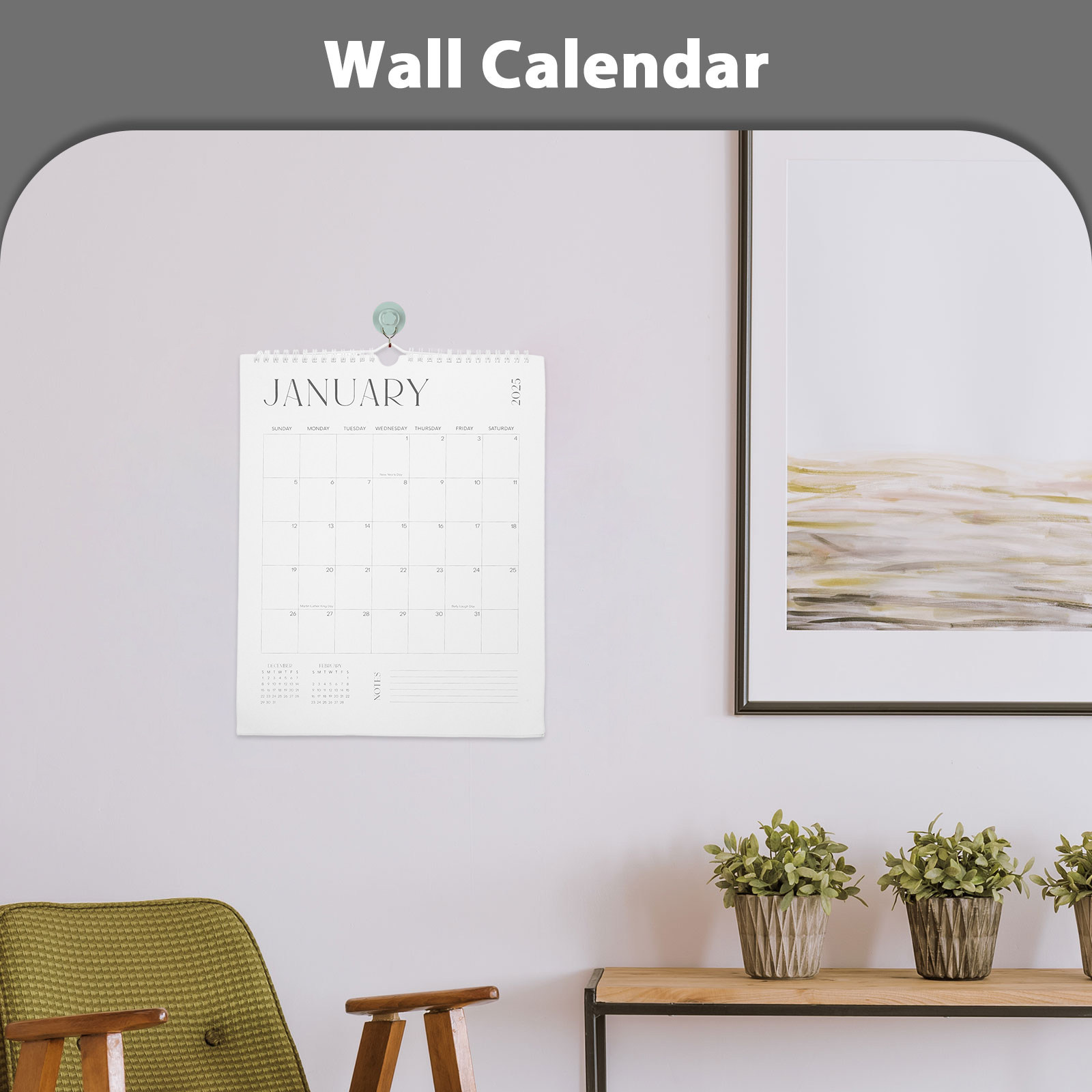 18-miesięczny wiszący kalendar – English Home Office recenzja i cena
