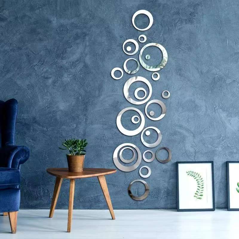 24 szt. Okrągłe naklejki lustr – Home Office Wallpaper recenzja i cena